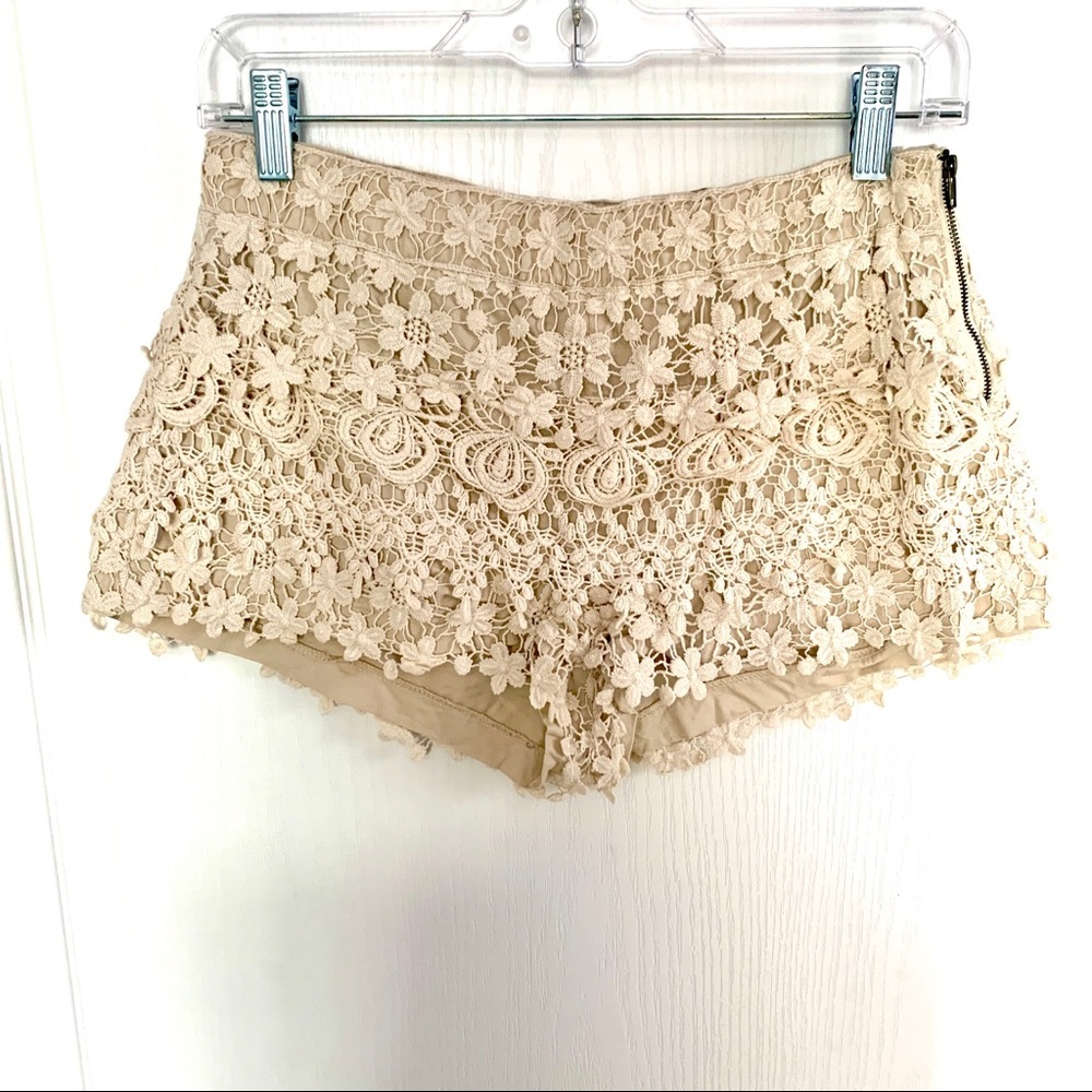 Zara Basic Crochet Lined Zip Shorts - image 2